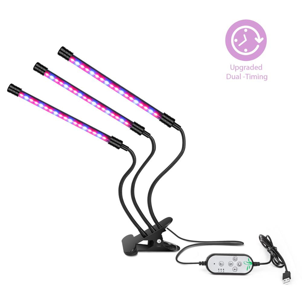 27W LED Grow Light Auto ON & Off USB LED Full Spectrum Phyto Lamp With 4/8/12H Memory Timing for Gardening Vegetable Flower Plant Greenhouse
27W LED Grow Light Auto ON & Off USB LED Full Spectrum Phyto Lamp With 4/8/12H Memory Timing for Gardening Vegetable Flower Plant Greenhouse