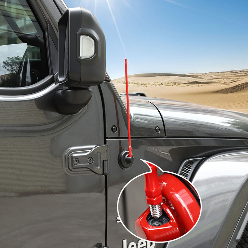 33CM Antenna Metal 3 Color For Jeep Wrangler JK JL 2011-2018 High Quality Auto Exterior Accessories