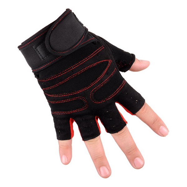 M-XL Gym Gloves Heavyweight Sports Exercise Weight Lifting Gloves Body Building Training Sport Fitness