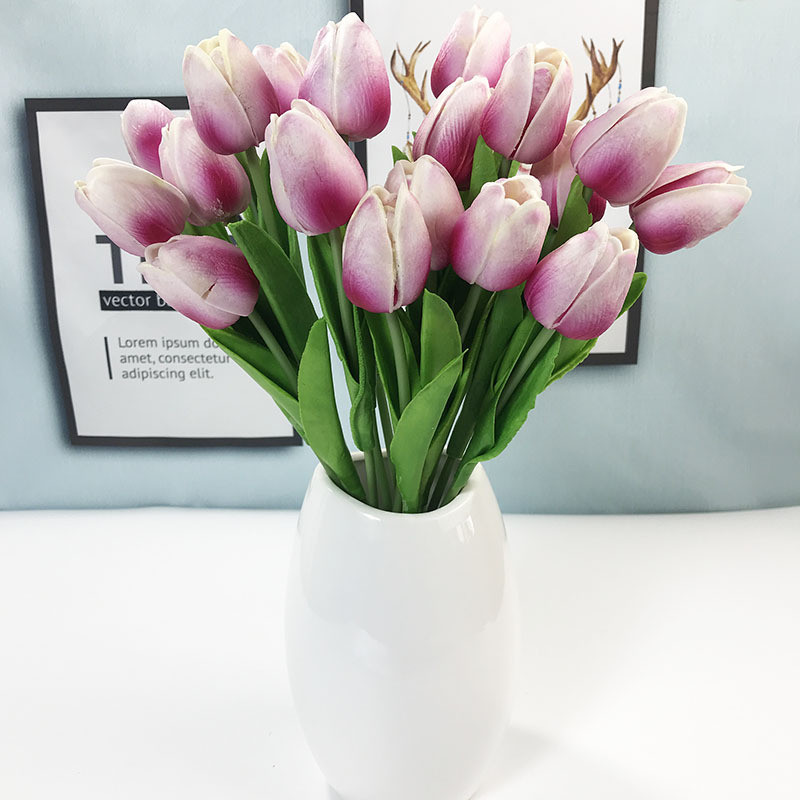 BalleenShiny 10 Pcs beauty flowers latex Tulips flower Artificial Bouquet Fake flower bridal bouquet decorate for wedding, Light yellow 
BalleenShiny 10 Pcs beauty flowers latex Tulips flower Artificial Bouquet Fake flower bridal bouquet decorate for wedding, Light yellow