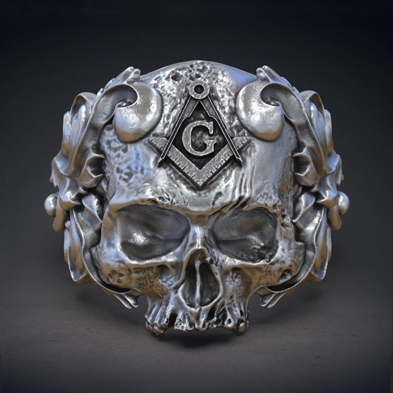 Stainless Steel Vintage Masonic Skull Rings Fashion Freemason Ring Mens Biker Jewelry Gifts Size 7-14
Stainless Steel Vintage Masonic Skull Rings Fashion Freemason Ring Mens Biker Jewelry Gifts Size 7-14