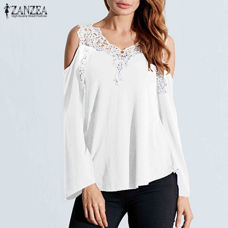 Plus Size Women Blouses 2020 Autumn Sexy Off Shoulder Lace Crochet V-Neck Shirts Casual Loose Tops Long Sleeve Blusas 5XL, Gray
Plus Size Women Blouses 2020 Autumn Sexy Off Shoulder Lace Crochet V-Neck Shirts Casual Loose Tops Long Sleeve Blusas 5XL, Gray
