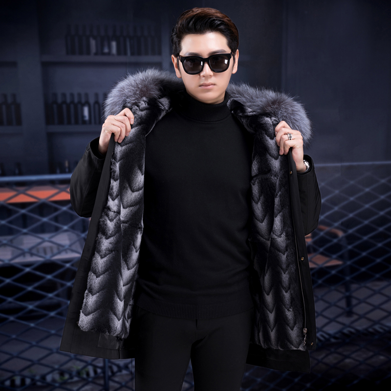2019 autumn and winter new fur men's long section to overcome fur liner warm jacket mink coat, Champagne
2019 autumn and winter new fur men's long section to overcome fur liner warm jacket mink coat, Champagne