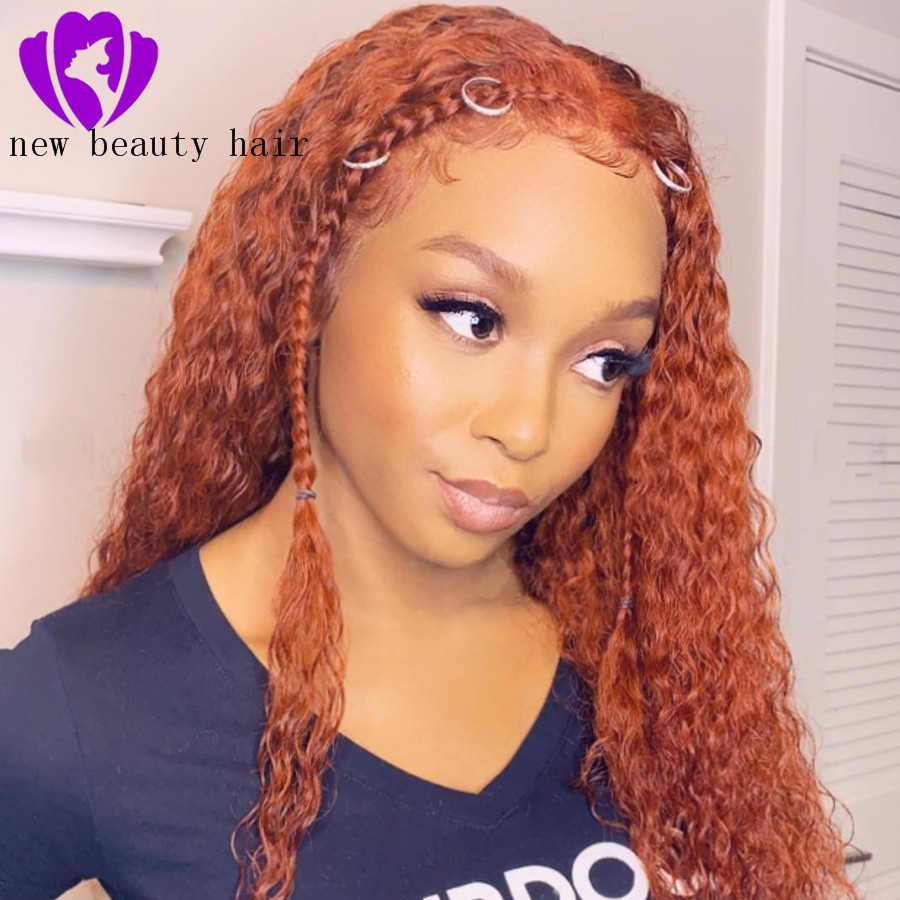 Top Quality Black 180density Glueless Synthetic Wigs Kinky Curly Lace Front Wig Heat Resistant Fiber Curly Synthetic Lace Front Wig