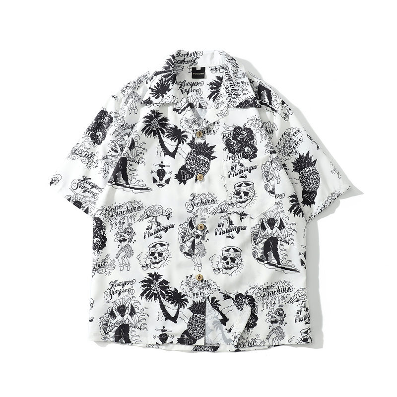 New Skull Print Hawaiian Shirts Men 2019 Summer Hip Hop Streetwear Harajuku Tees Shirts Casual Short Sleeve Tops Beach Shirt
New Skull Print Hawaiian Shirts Men 2019 Summer Hip Hop Streetwear Harajuku Tees Shirts Casual Short Sleeve Tops Beach Shirt