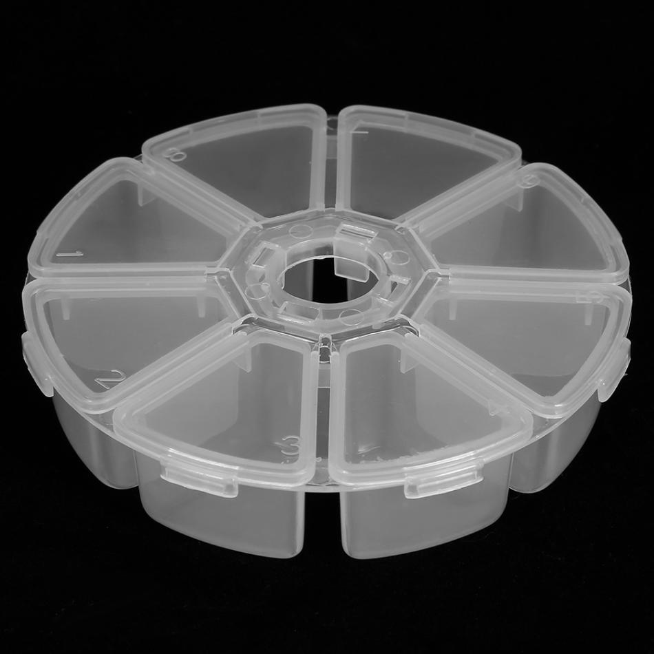 8 Grids Empty Round Clear Nail Art Storage Box Nail Glitter Sequins Tips Decoration Container Manicure Storage Organizer
8 Grids Empty Round Clear Nail Art Storage Box Nail Glitter Sequins Tips Decoration Container Manicure Storage Organizer