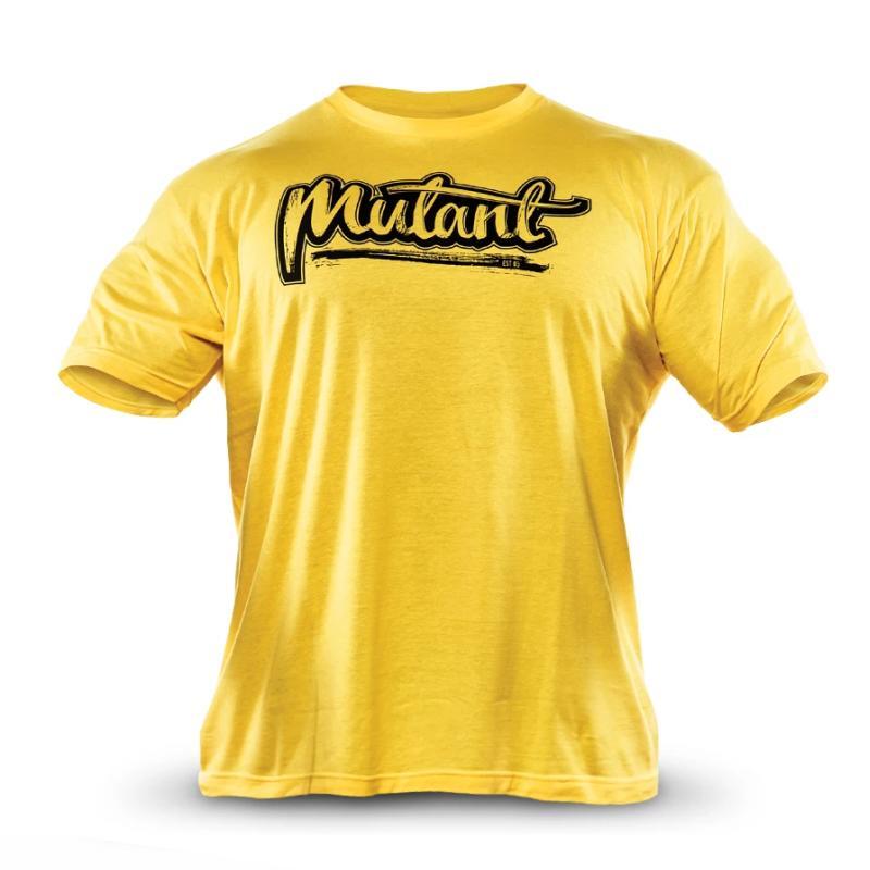 Fashion Brand men TShirt Fitness Slim fit Shirts Short sleeve Cotton clothes Fashion Leisure ONeck MUTANT printed Tee