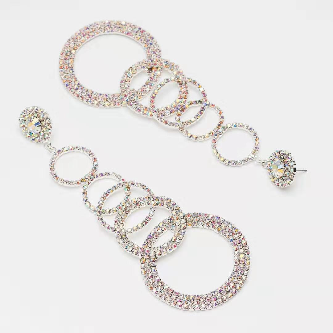 Wholesale-earrings for women luxury designer bling diamond dangling earrings circle crytal bridal wedding engagement jewelry love gift
Wholesale-earrings for women luxury designer bling diamond dangling earrings circle crytal bridal wedding engagement jewelry love gift