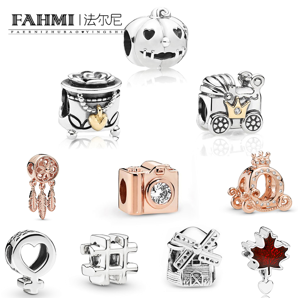 FAHMI 100% 925 Sterling Silver Charming Dreamcatcher Snapshot Carriage BOX Stroller PUMPKIN Windmill Rose Gold Charm Beaded
FAHMI 100% 925 Sterling Silver Charming Dreamcatcher Snapshot Carriage BOX Stroller PUMPKIN Windmill Rose Gold Charm Beaded