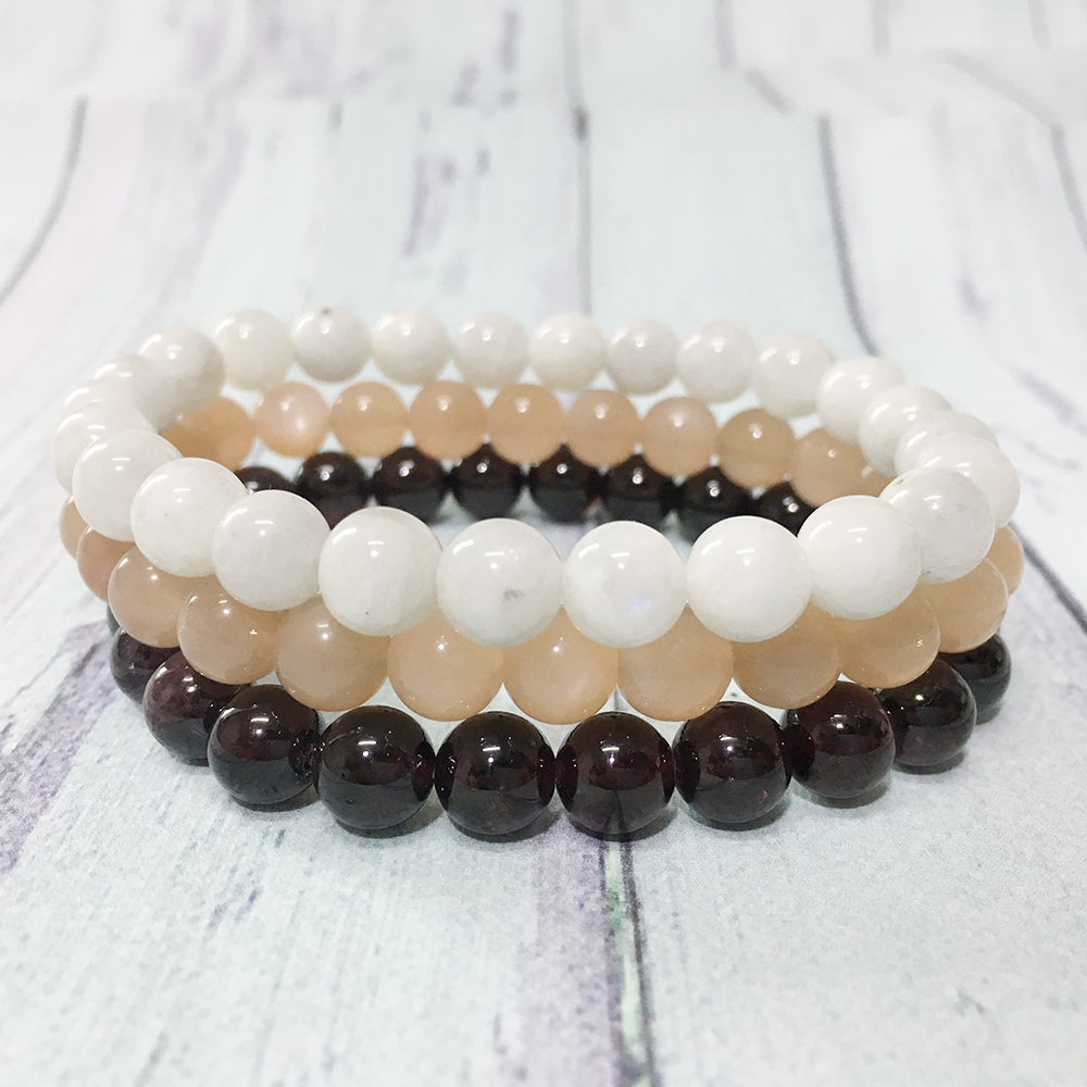 MG0315 8 mm Moonstone Garnet Bracelet Set Natural Sunstone Energy Bracelet High Quality Balance Chakra Gem Stone Bracelet
MG0315 8 mm Moonstone Garnet Bracelet Set Natural Sunstone Energy Bracelet High Quality Balance Chakra Gem Stone Bracelet