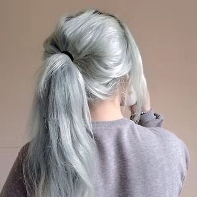 Custom grey Curls colored Clip Ponytail Extensions Virgin indian wraps Drawstring Curly Ponytail Hairpiece Clip Hair Extensions