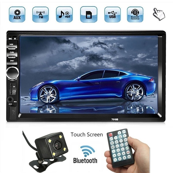 Autoradio 2 Din Car Radio 7'' HD Touch Screen Bluetooth FM USB AUX SD Car DVD Player+ 4 LED Rear View Camera
Autoradio 2 Din Car Radio 7'' HD Touch Screen Bluetooth FM USB AUX SD Car DVD Player+ 4 LED Rear View Camera