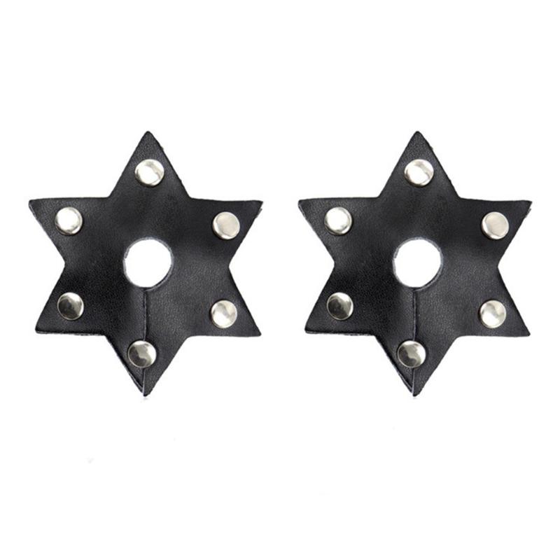 Sexy Hexagram Shaped Nipple Cover Temptation Pu Leather Pasties Hollow Breast Stickers Flirty Fetish Nipple Covers
Sexy Hexagram Shaped Nipple Cover Temptation Pu Leather Pasties Hollow Breast Stickers Flirty Fetish Nipple Covers