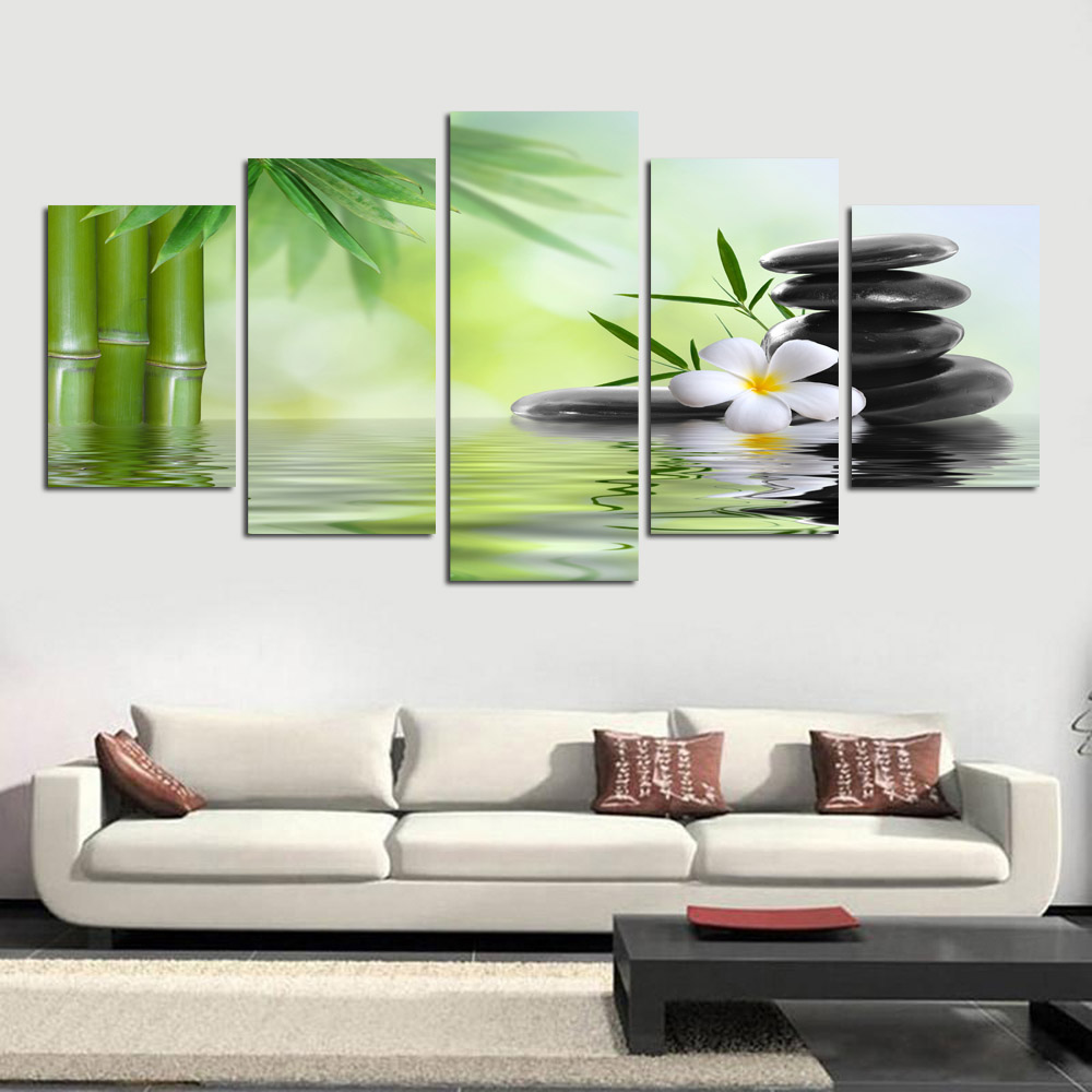 Unframed 5 Piece Bamboo Stone Scenery Modern Home Wall Decor Canvas Picture Art HD Print Painting On Canvas For Home Decor
Unframed 5 Piece Bamboo Stone Scenery Modern Home Wall Decor Canvas Picture Art HD Print Painting On Canvas For Home Decor