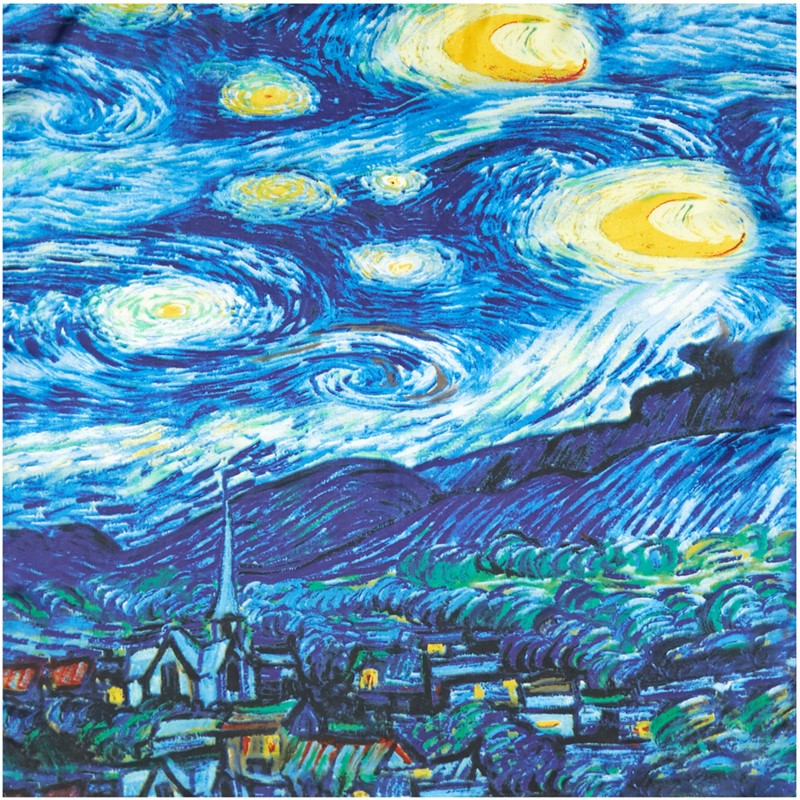 Gogh Oil Painting Silk Scarf Bandanna Women Scarf Fashion Foulard Scarves Classic Art Neckerchief Printed Handkerchief
Gogh Oil Painting Silk Scarf Bandanna Women Scarf Fashion Foulard Scarves Classic Art Neckerchief Printed Handkerchief