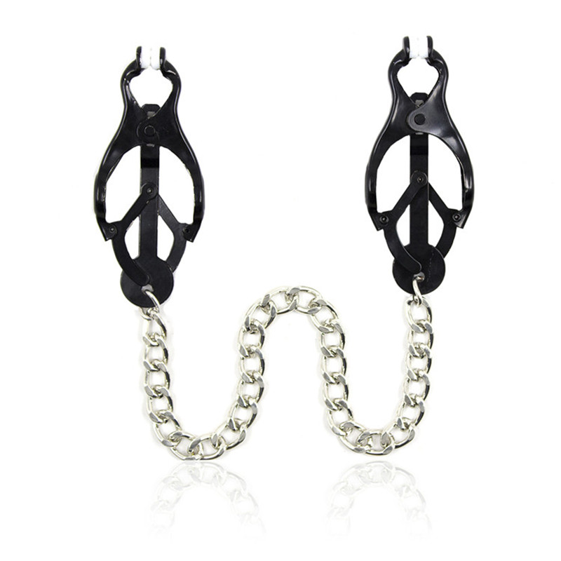Butterfly Bosom Nipple Clamps quality metal bdsm toys chain nipple sucker sex toys for women adult sex products shop