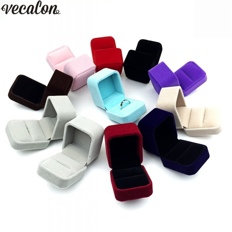 wholesale High quality plush jewelry Box for ring bangle Box Necklace Box Gift