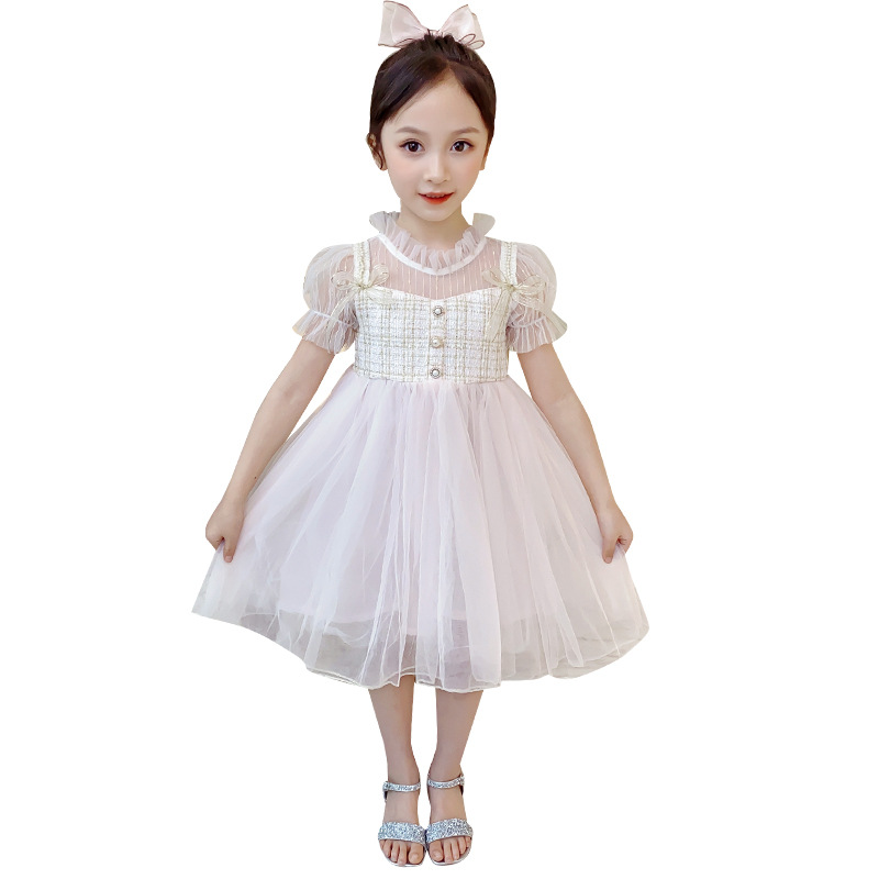 Children's Party Mesh Short-sleeved Dress 2020 Summer Girl Princess Skirt 6-10 Years Old Kids Mid-calf Layered Dress, Pink
Children's Party Mesh Short-sleeved Dress 2020 Summer Girl Princess Skirt 6-10 Years Old Kids Mid-calf Layered Dress, Pink