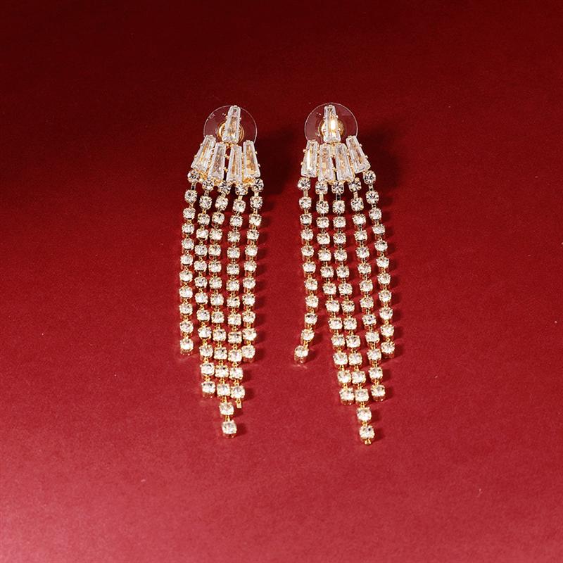 Dangle & Chandelier 2021 Arrival Fashion Women Ear Pendant Zircon Rhinestone Tassel Earrings Eardrop Decorative Jewelry For Wedding Party
Dangle & Chandelier 2021 Arrival Fashion Women Ear Pendant Zircon Rhinestone Tassel Earrings Eardrop Decorative Jewelry For Wedding Party