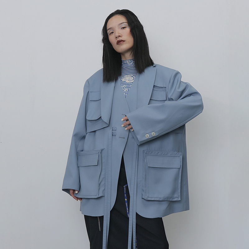 VGH Elegant Windbreakers For Women Lapel Collar Long Sleeve High Waist Lace Up Trench Coats Female 2020 Summer Clothing Fashion, Wathet
VGH Elegant Windbreakers For Women Lapel Collar Long Sleeve High Waist Lace Up Trench Coats Female 2020 Summer Clothing Fashion, Wathet