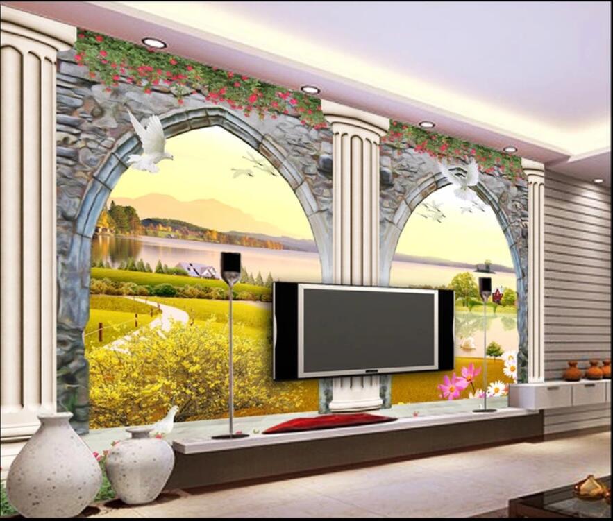 Custom wall stickes photo 3D door and window stereo stone wall sculpture Roman column TV background homedecor murals wallpaper for walls 3 d, Non-woven wallpaper
Custom wall stickes photo 3D door and window stereo stone wall sculpture Roman column TV background homedecor murals wallpaper for walls 3 d, Non-woven wallpaper