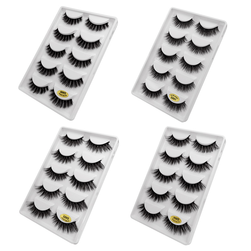 Wholesale 3D Mink Lashes Thick False Eyelashes 3D Mink Eyelashes Natural Long Lashes Eyelash Extension Makeup Faux Cilio Maquiagem Lashes