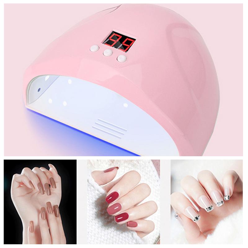36W Nail Dryer Light USB Auto Sensor Nail Gel Curing Lights Dryers Smart Sensor Lamp With 30/60/90s Timer, Pink
36W Nail Dryer Light USB Auto Sensor Nail Gel Curing Lights Dryers Smart Sensor Lamp With 30/60/90s Timer, Pink