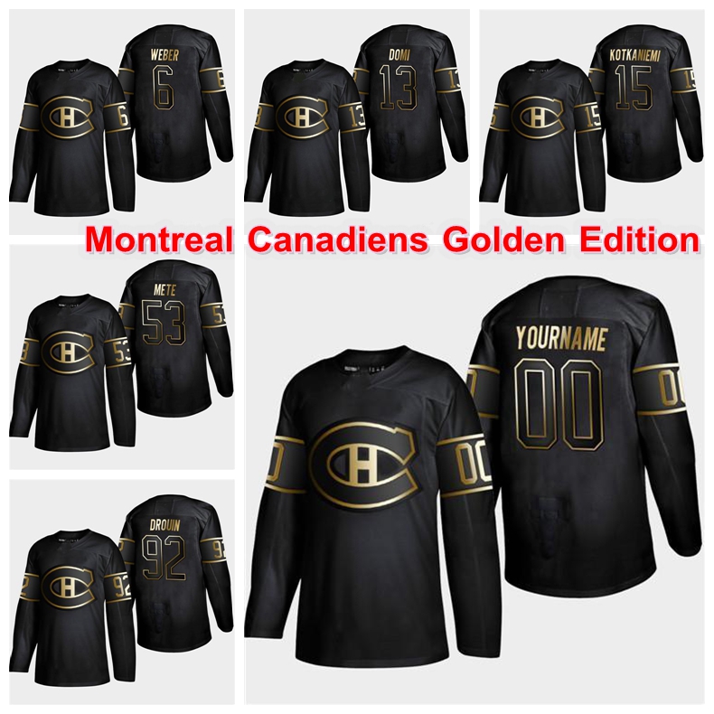 Montreal Canadiens Golden Edition 15 Jesperi Kotkaniemi 6 Shea Weber 31 Carey Price 13 Max Domi Customize any number any name hockey jerseys, Black;red
Montreal Canadiens Golden Edition 15 Jesperi Kotkaniemi 6 Shea Weber 31 Carey Price 13 Max Domi Customize any number any name hockey jerseys, Black;red