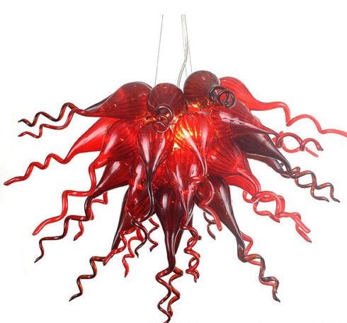 Pendant Lamps Red Blown Glass Art Chandeliers Light Led Lights Home Decoration Style Hand Blown-Glass Chandelier
Pendant Lamps Red Blown Glass Art Chandeliers Light Led Lights Home Decoration Style Hand Blown-Glass Chandelier