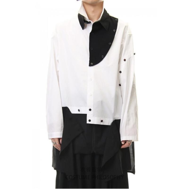 S-6XL ! 2020 New men's clothing Hair Stylist GD Original Street fashion Black-and-white stitching Shirt plus size costumes, As picture
S-6XL ! 2020 New men's clothing Hair Stylist GD Original Street fashion Black-and-white stitching Shirt plus size costumes, As picture