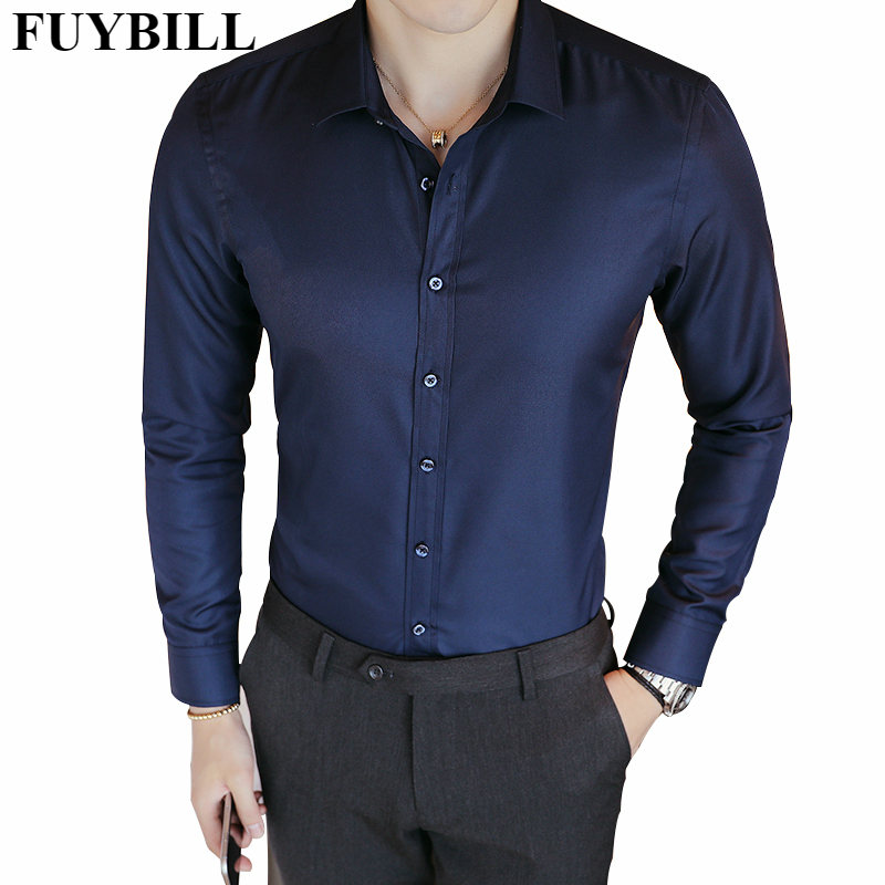 FuyBill Men's Four Seasons Solid Color Shirt Long Sleeve Men's Korean Youth Single Breasted Polyester Slim Business Casual Top, Black
FuyBill Men's Four Seasons Solid Color Shirt Long Sleeve Men's Korean Youth Single Breasted Polyester Slim Business Casual Top, Black