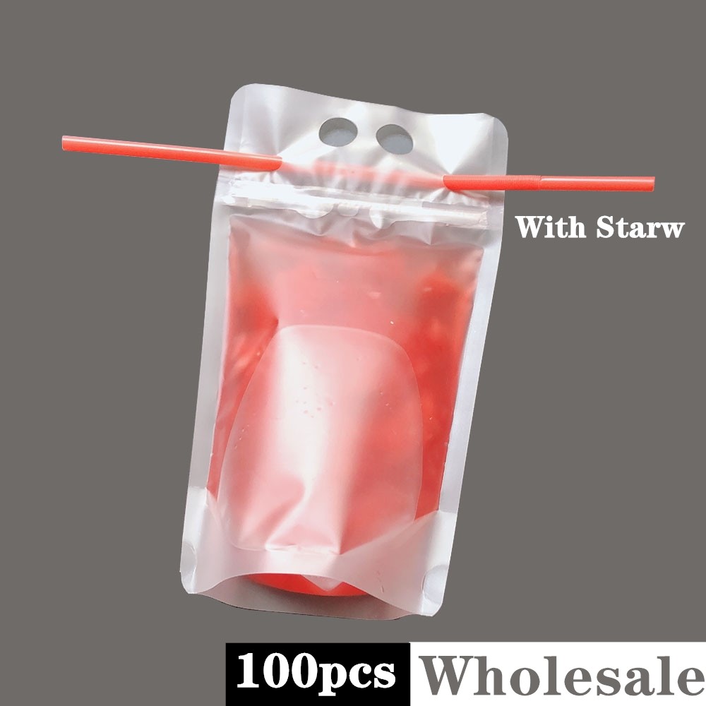 Wholesale Disposable Juice Coffee Liquid Bag Vertical Seal Drink Bag Clear Drink Pouches With Straw Party Tableware
Wholesale Disposable Juice Coffee Liquid Bag Vertical Seal Drink Bag Clear Drink Pouches With Straw Party Tableware