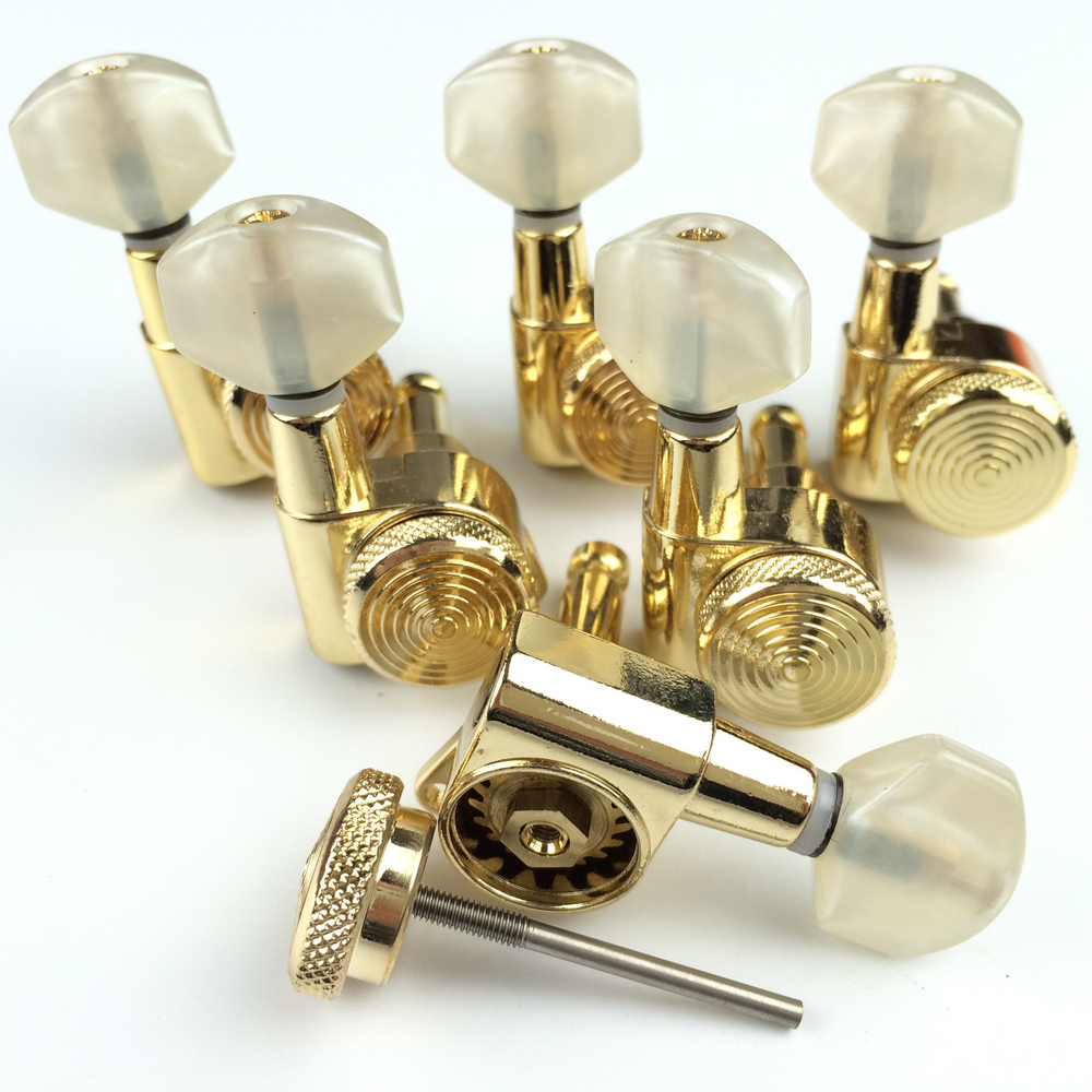 Gold Guitar Locking Tuners Electric Guitar Machine Heads Tuners JN07SP Lock Tuning Pegs With packaging
