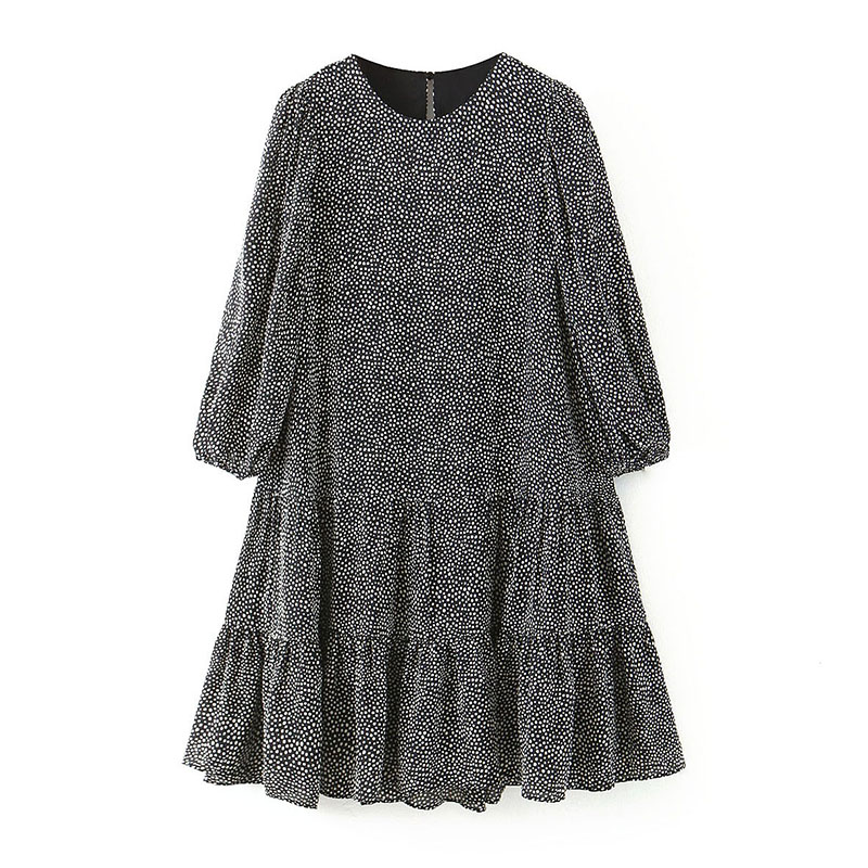 Women Loose O Neck Chiffon Dresses 2020 Polka Dot Elegant Ruffle Mini Dress Female Lantern Sleeve Pleated Casual Short Dress
Women Loose O Neck Chiffon Dresses 2020 Polka Dot Elegant Ruffle Mini Dress Female Lantern Sleeve Pleated Casual Short Dress