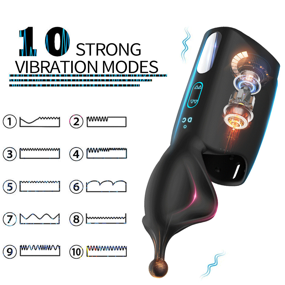 2020 Newest Automatic Glans Vibrator for Men Masturbator Dildo Vibrator Penis Trainer Delay Lasting Trainer Sex Toys for Adults Y200422