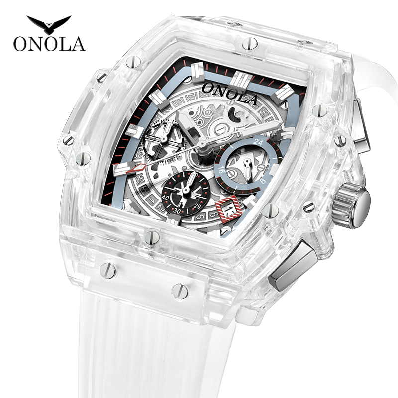 cwp ONOLA Transparent Plastic square Watch Men 2021 Women Luxury chronograph wristwatch Fashion casual Sport unique Quartz, Black
cwp ONOLA Transparent Plastic square Watch Men 2021 Women Luxury chronograph wristwatch Fashion casual Sport unique Quartz, Black