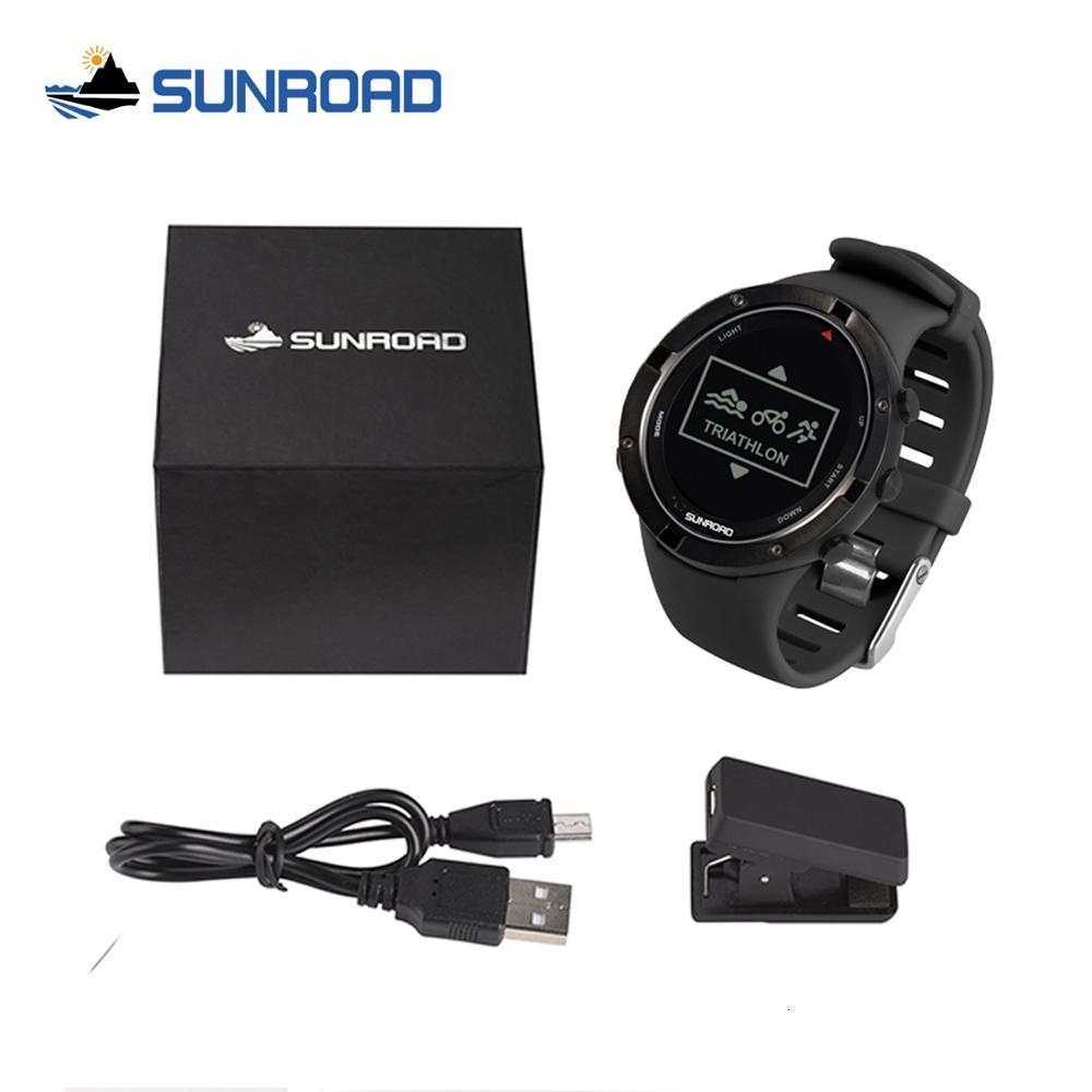 SUNROAD smart GPS heart rate altimeter outdoor sports digital watch for men running marathon triathlon compass swimming watch CJ191213
