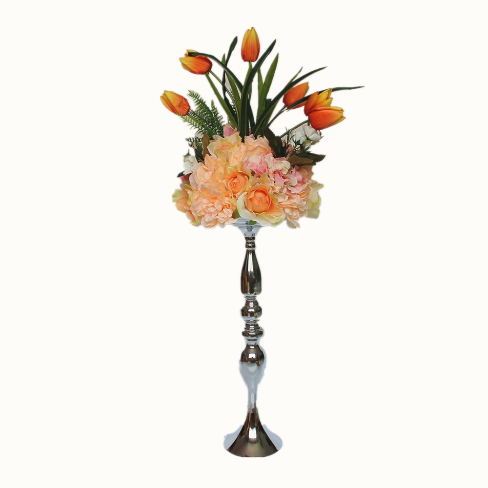 Metal Candle Holders 50cm20quot Flower Vase Rack Candlestick Wedding Table Centerpiece Event Road Lead Candle Stands