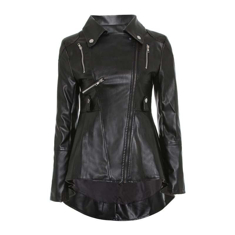 Women PU Jackets Casual Gothic Black Plus Size Punk Slim Lapel Zipper Solid Coats Office Lady Female Fashion Tops Goth Overcoats
Women PU Jackets Casual Gothic Black Plus Size Punk Slim Lapel Zipper Solid Coats Office Lady Female Fashion Tops Goth Overcoats