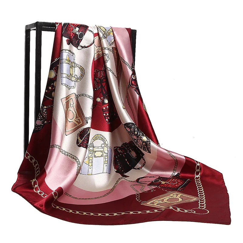 Silk Scarves for Women Print Foulard Satin Square Head Hijab Scarfs For Ladies Luxury Brand Shawls 90*90 Bandana
Silk Scarves for Women Print Foulard Satin Square Head Hijab Scarfs For Ladies Luxury Brand Shawls 90*90 Bandana