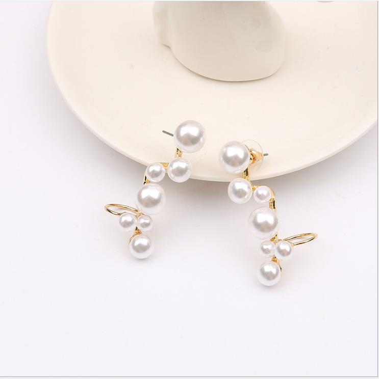 Jewelry pearl multi model female ear clip accessories
