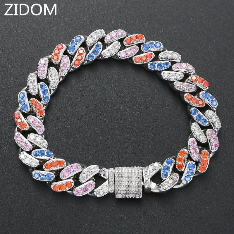 Link, Chain Men/Women Hip Hop Iced Out Bling Bracelets Micro Pave Zircon 12mm Cuban Hiphop Bracelet Fashion Jewelry Gifts
Link, Chain Men/Women Hip Hop Iced Out Bling Bracelets Micro Pave Zircon 12mm Cuban Hiphop Bracelet Fashion Jewelry Gifts