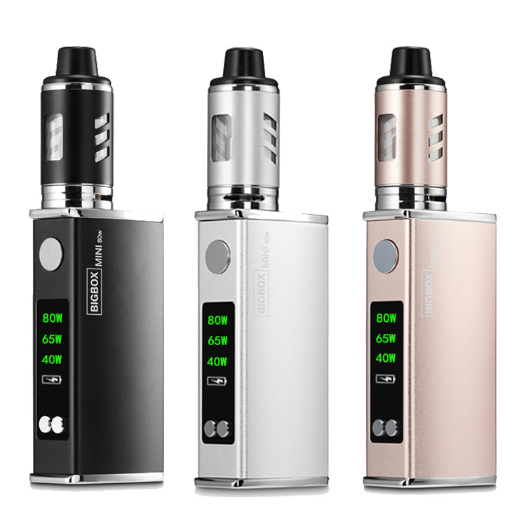 BIGBOX Electronic Cigarette Starter Kit 80W Adjustable Vape Mod Kits 2200mah Battery 3ml Tank Huge Vapor e-cig Vaporizer Box Mods Kit, Black
BIGBOX Electronic Cigarette Starter Kit 80W Adjustable Vape Mod Kits 2200mah Battery 3ml Tank Huge Vapor e-cig Vaporizer Box Mods Kit, Black