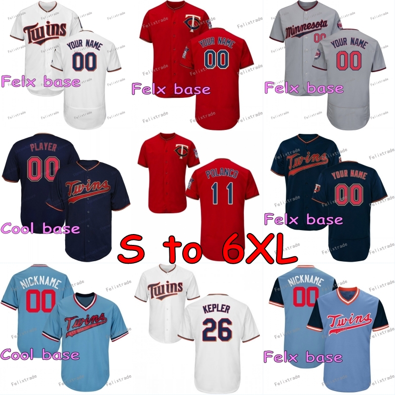 Big Tall baseball Jersey Jorge Polanco Minnesota Eddie Rosario Twins C.J. Cron Max Kepler Jonathan Schoop Byron Buxton Sano Joe Mauer Mitch Garver Miguel Sano, Cool base
Big Tall baseball Jersey Jorge Polanco Minnesota Eddie Rosario Twins C.J. Cron Max Kepler Jonathan Schoop Byron Buxton Sano Joe Mauer Mitch Garver Miguel Sano, Cool base