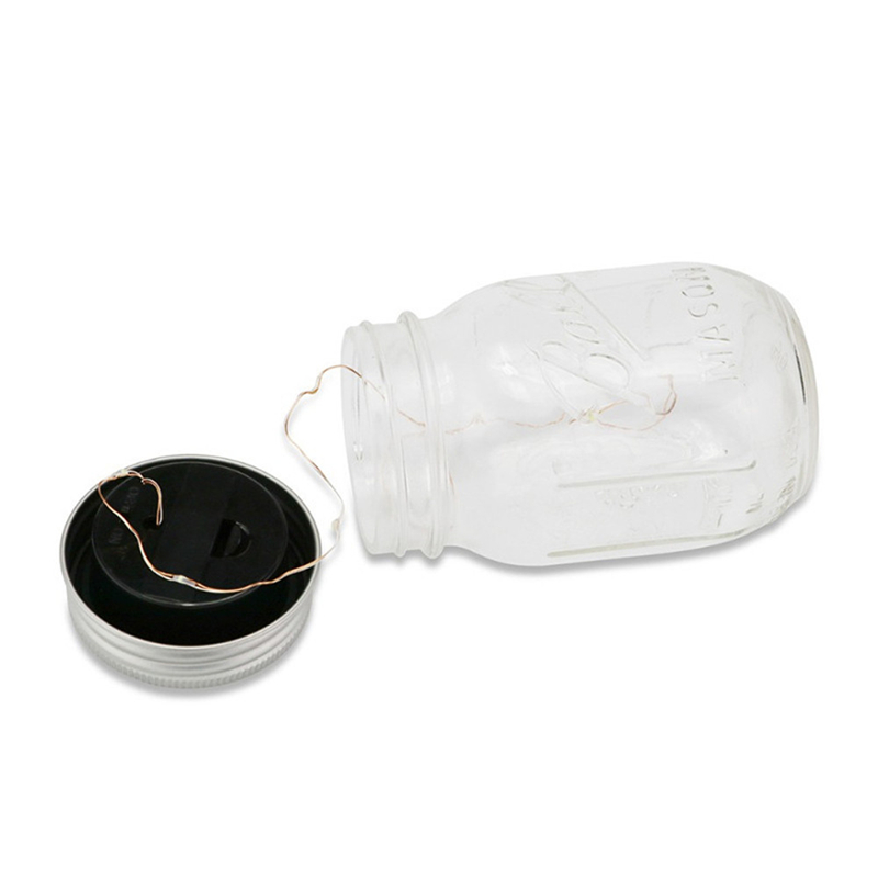 String Light Solar Powered LED Mason Jars Light Fairy Star Lighting Great for Christmas Garden Gift Party Decoration