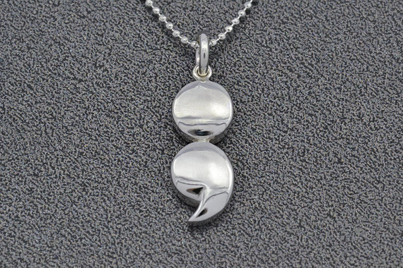925 Sterling Silver Semicolon Pendant Necklace Inspirational Awareness Semi colon Jewelry with black box T200113