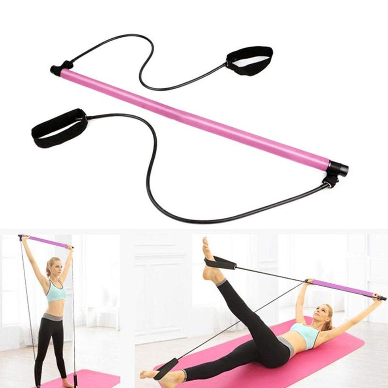 Portable Pilates Bar With Resistance Band Home Gym Yoga Exercise Bar With Foot Loop Gym Equipment #07, Pink
Portable Pilates Bar With Resistance Band Home Gym Yoga Exercise Bar With Foot Loop Gym Equipment #07, Pink
