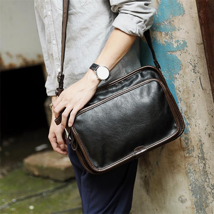 Factory wholesale men handbag leather mens shoulder bag retro contrast leatheres leisure handbags multifunctional fashion leathers business docum, Black(boutique box)
Factory wholesale men handbag leather mens shoulder bag retro contrast leatheres leisure handbags multifunctional fashion leathers business docum, Black(boutique box)