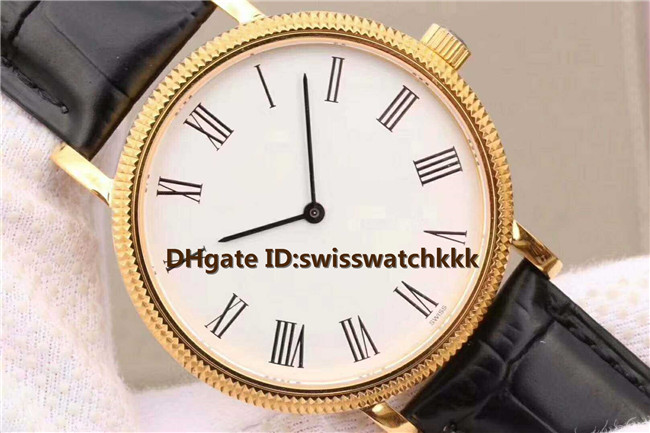 New Wristwatches Ultra Thin Swiss 9015 Automatic Sapphire Crystal Roman numerals Dial 18K Gold Case Italy black calfskin strap Mens Watch, Slivery;brown
New Wristwatches Ultra Thin Swiss 9015 Automatic Sapphire Crystal Roman numerals Dial 18K Gold Case Italy black calfskin strap Mens Watch, Slivery;brown