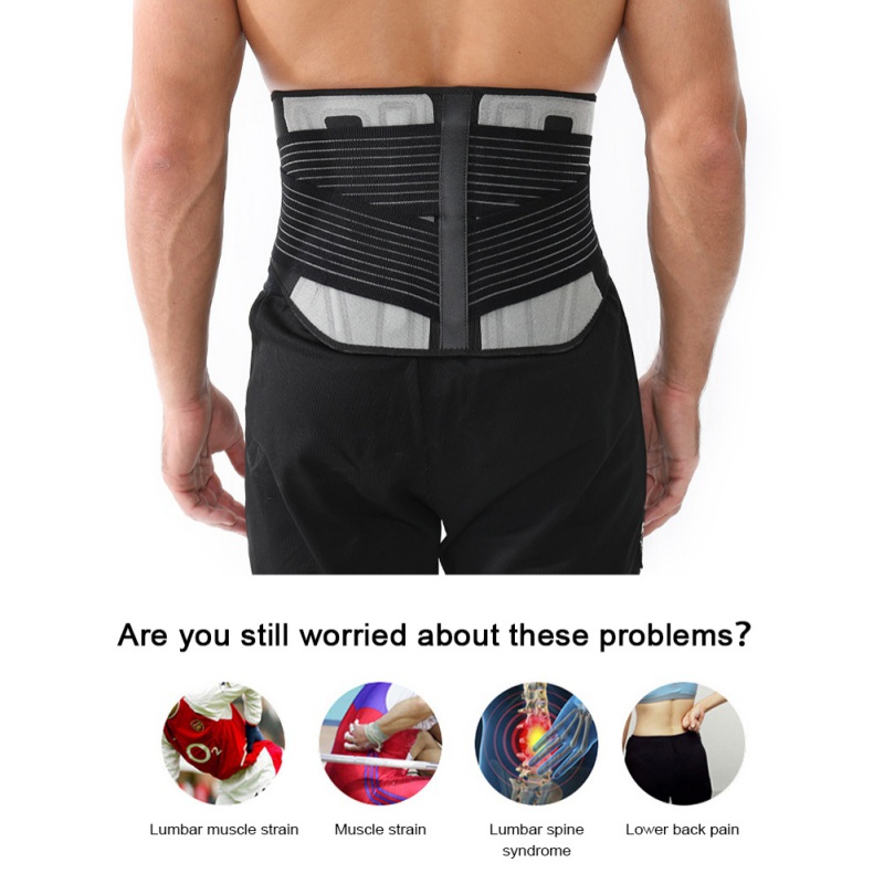 Waist Trainer Men-Waist Cincher Trimmer Back Support Sweat Crazier Slimming Body Shaper Belt Sport Girdle Belt For Weight Loss